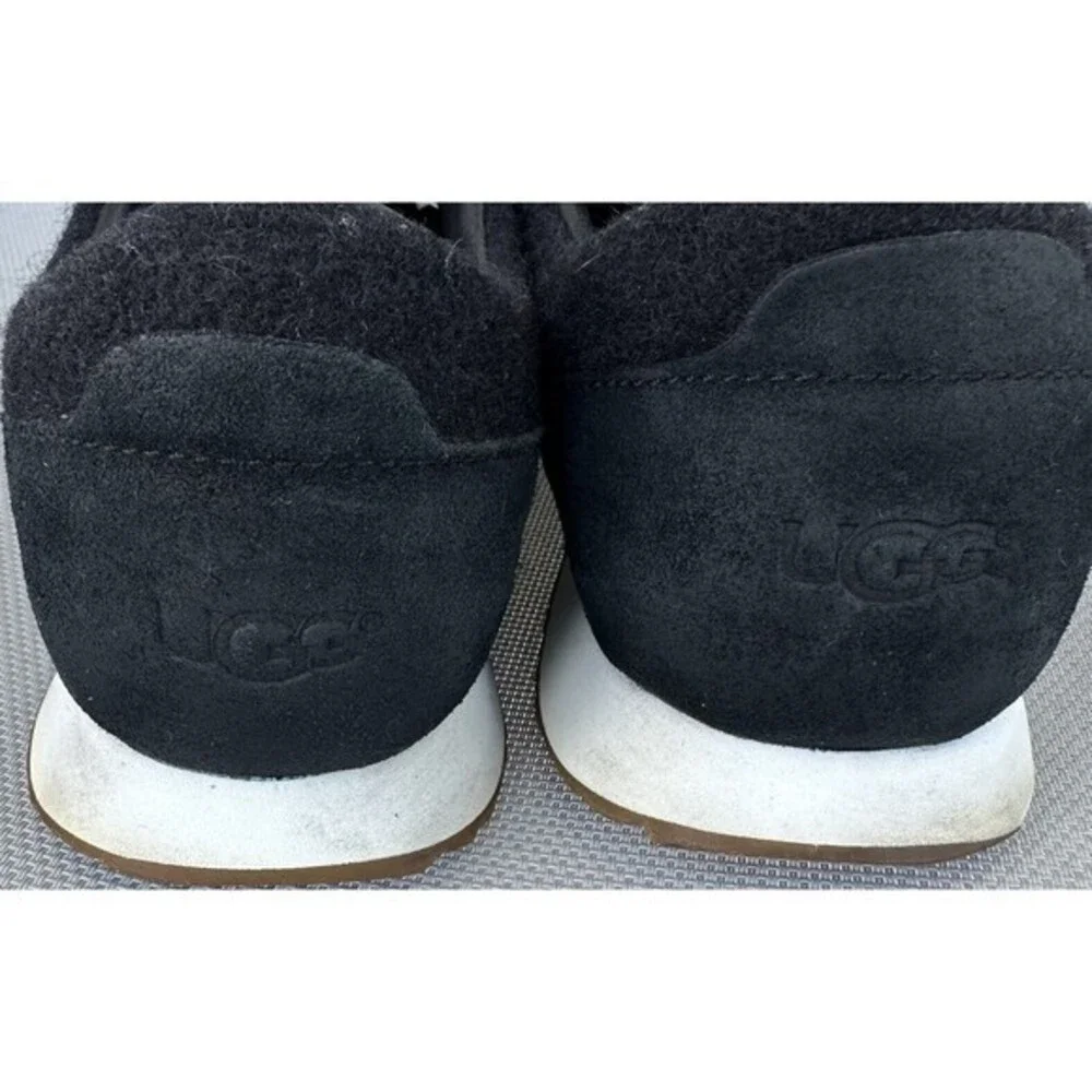UGG For Mens Trigo Trainer 1017310 Black Soft Suede Shoes Sneakers‎ Size 9